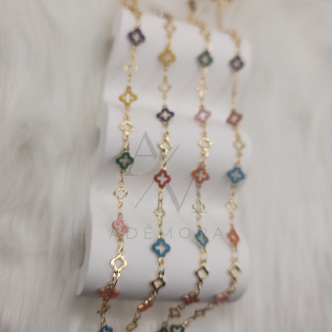 Elysia Outline Clover Waist Chain