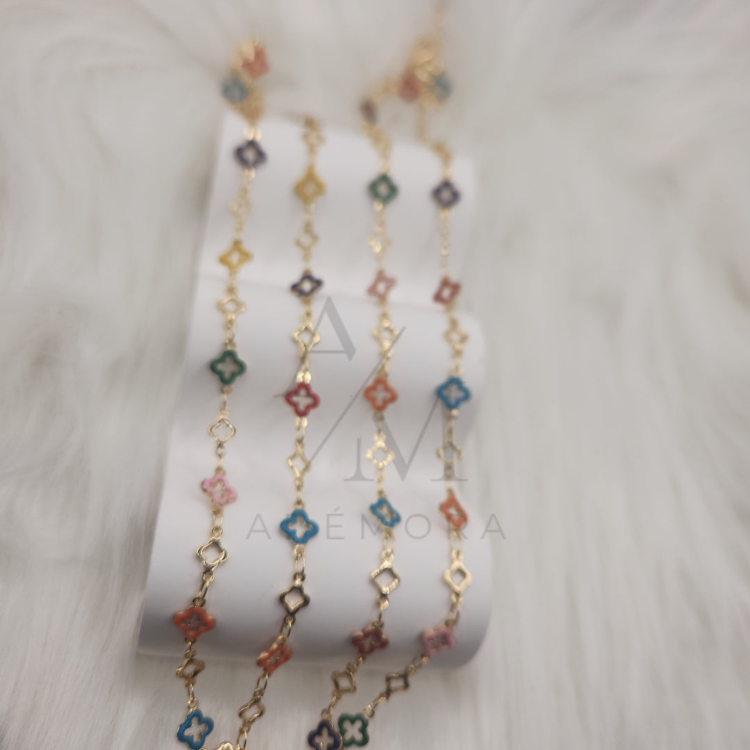 Elysia Outline Clover Waist Chain