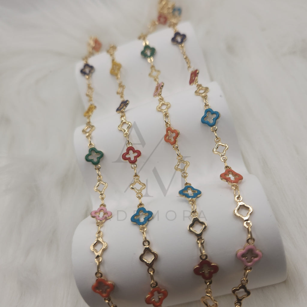 Elysia Outline Clover Waist Chain