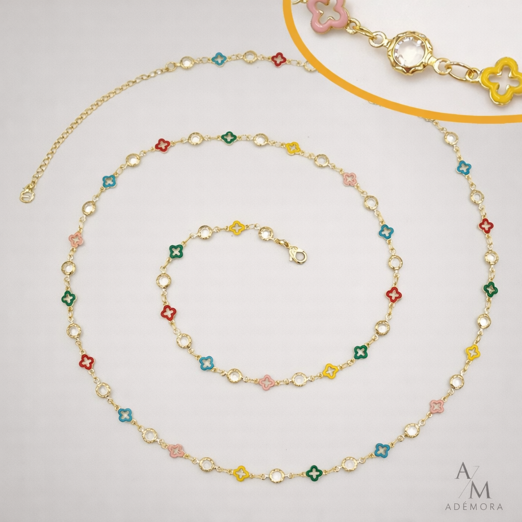 Elysia Outline Clover Waist Chain